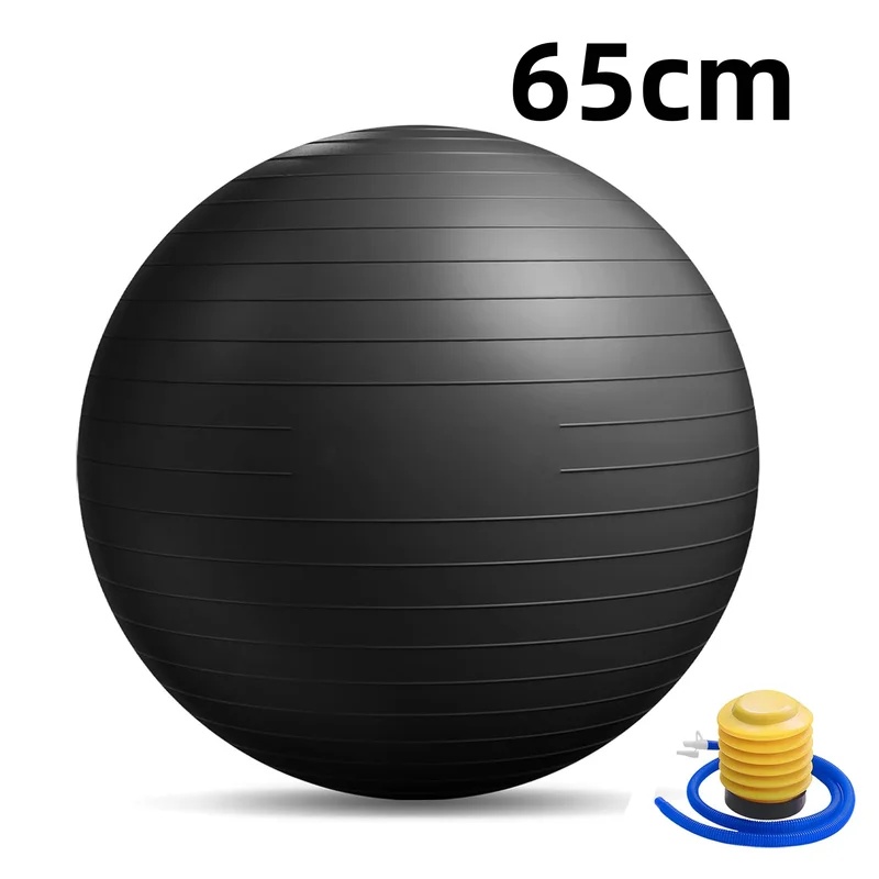 Pilates Ball Mini - ลูกบอลโยคะกันแตกพร้อมปั๊มลม ลูกบอลพิลาทิสแบบหนาสำหรับออกกำลังกายที่บ้าน ฟิตเนส ฝึกสมดุล ฝึกความมั่นคง และใช้กับเก้าอี้สำนักงาน