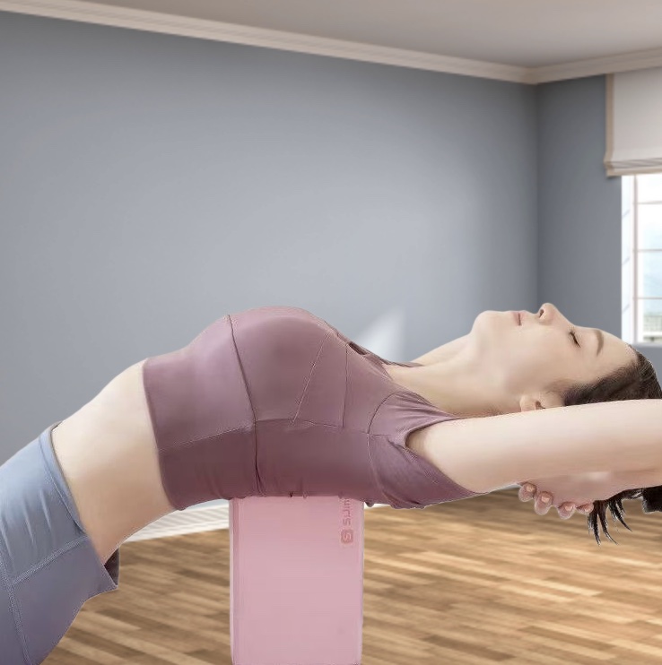 Pilates Yoga Or Gym - อิฐโยคะโฟม EVA สำหรับใช้ในบ้านหรือยิม อุปกรณ์ฝึกพิลาทิสและหลัง - อุปกรณ์ออกกำลังกายแบบฟูลบอดี้