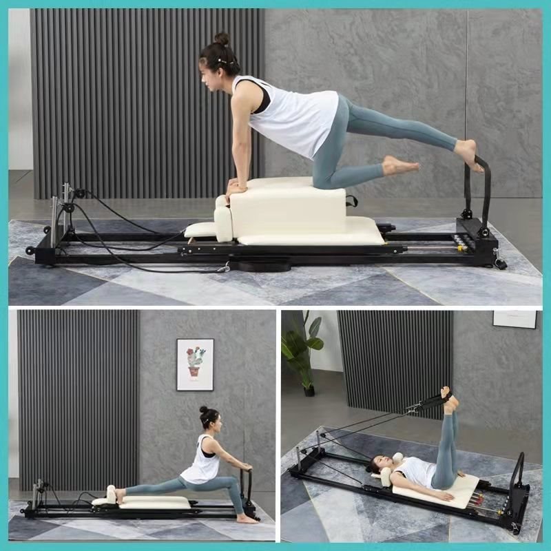 Home Pilates Yoga - อุปกรณ์พิลาทิส เตียงพิลาทิสแบบพับได้ เตียงพิลาทิสสำหรับใช้ในบ้าน เตียงฝึกซ้อมหลังคลอดแบบเลื่อนได้ เตียงโยคะสำหรับสอนส่วนตัว เตียงพิลาทิสสำหรับฝึกกล้ามเนื้อแกนกลาง