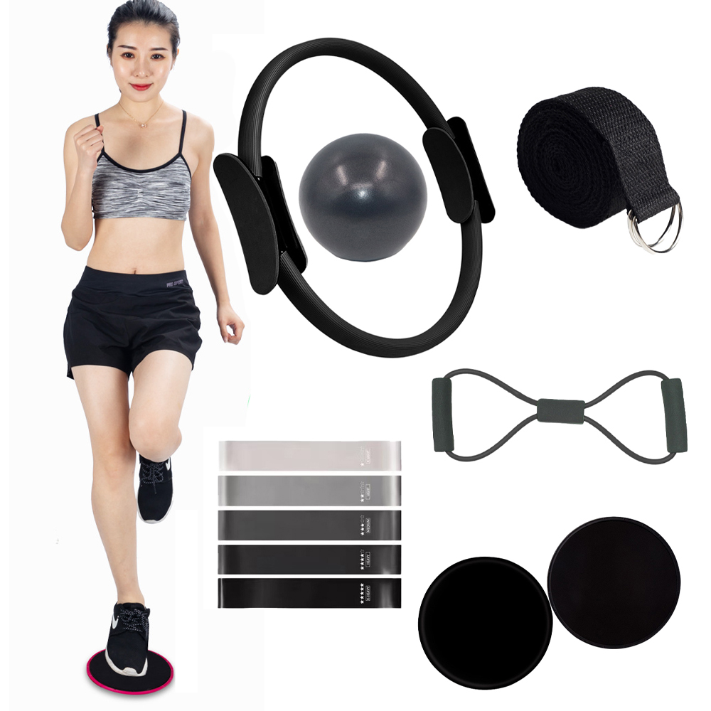 Pilates Ball Mini - ชุดอุปกรณ์พิลาทิส 11 ชิ้น อุปกรณ์เสริมสำหรับออกกำลังกาย วงกลม ลูกบอลออกกำลังกายขนาดเล็ก