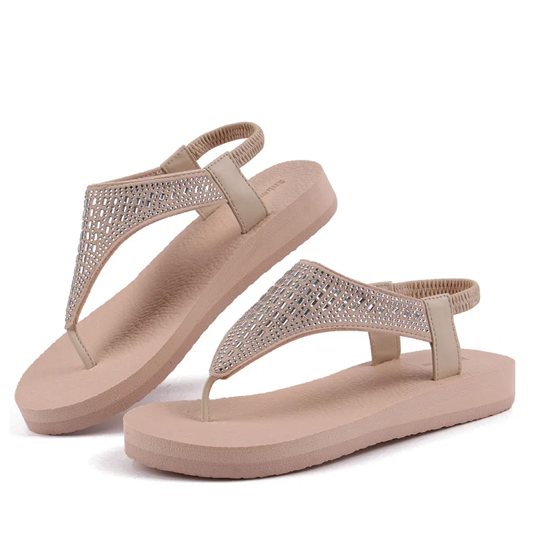 Pilates Ankle Strap - ใหม่ผู้หญิงโยคะรองเท้าแตะรองเท้าแตะฤดูร้อนรองเท้า Retro หญิงสายรัดยืดหยุ่น Comfy รองเท้าแตะชายหาดขนาดใหญ่ 40