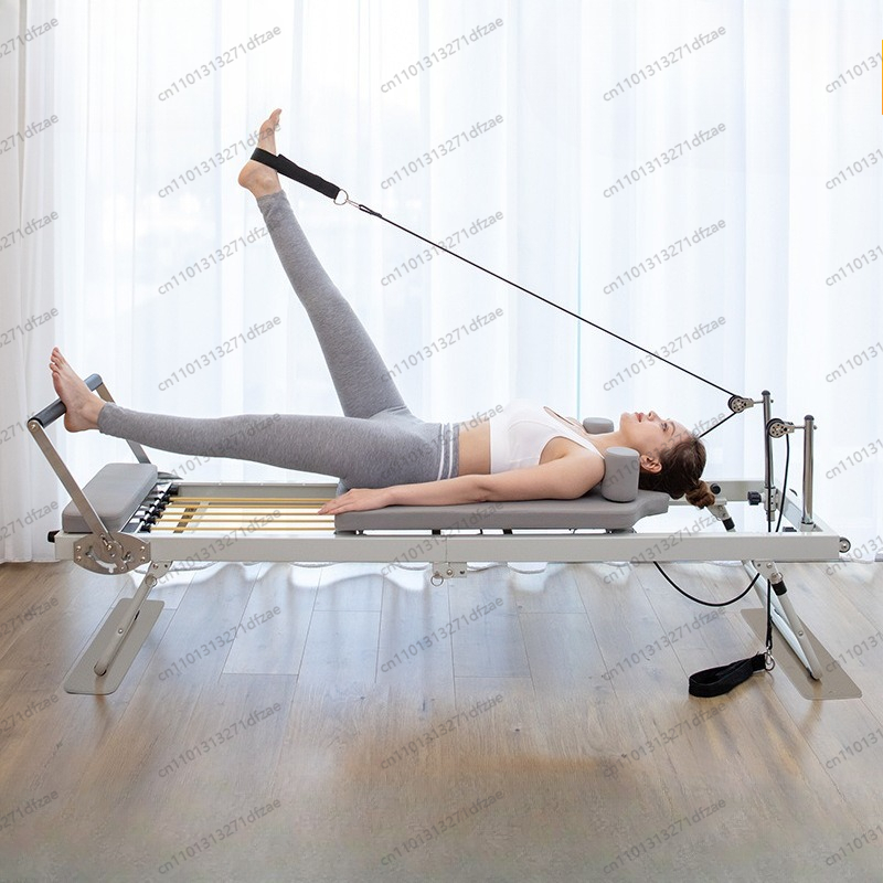 Pilates Yoga Weight Loss - เครื่องพิลาทิสแบบพับได้ขนาดใหญ่ อุปกรณ์ออกกำลังกายแกนกลางลำตัว เตียงโยคะสำหรับใช้ในบ้าน ลดน้ำหนัก วัสดุเหล็ก ABS