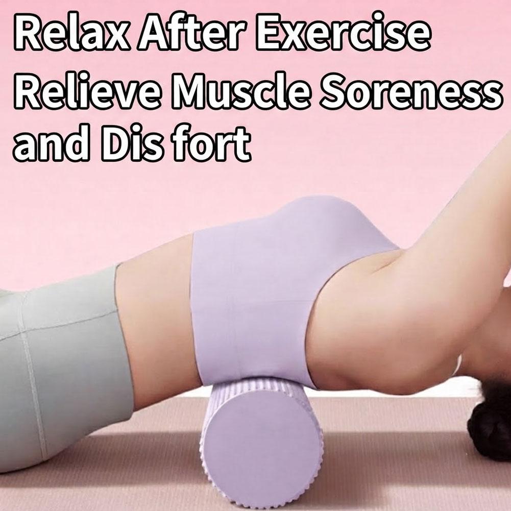Home Pilates Yoga - ลูกกลิ้งโฟมโยคะ EVA ความหนาแน่นสูง ลูกกลิ้งโยคะพิลาทิส ลูกกลิ้งโฟมออกกำลังกาย ลูกกลิ้งนวดหลัง