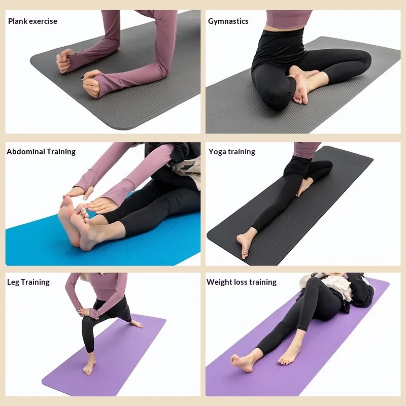 เสื่อโยคะหนาพิเศษ กันลื่น ซับแ - Home Pilates Yoga บทวิจารณ์และราคา