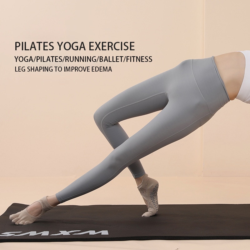 ถุงเท้าพิลาทีสห้านิ้วสำหรับผู้ - Pilates Yoga Fitness บทวิจารณ์และราคา