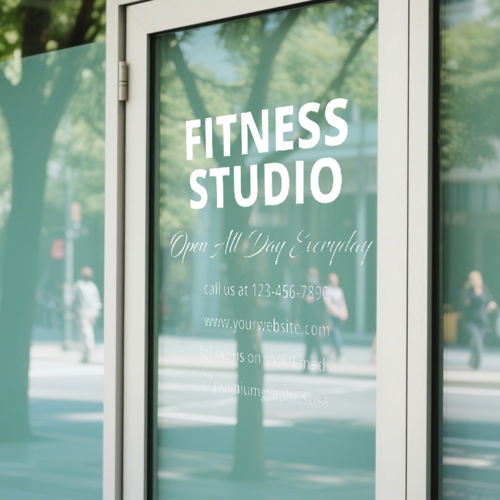 สติกเกอร์หน้าต่างสตูดิโอที่ปรั - Pilates Yoga Or Gym บทวิจารณ์และราคา