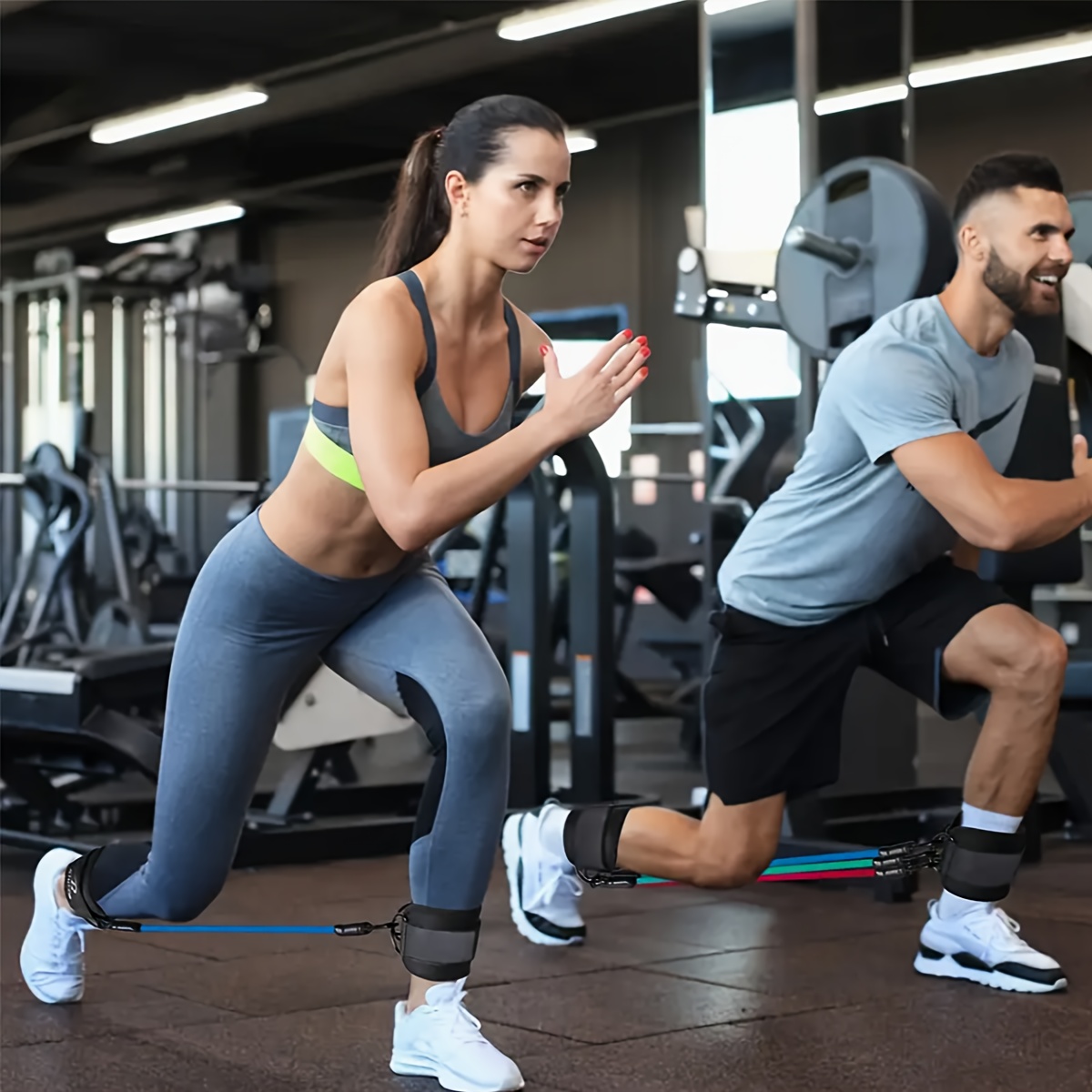 ชุดสายยางยืดสำหรับข้อเท้า 5 ชิ - Pilates Ankle Strap บทวิจารณ์และราคา