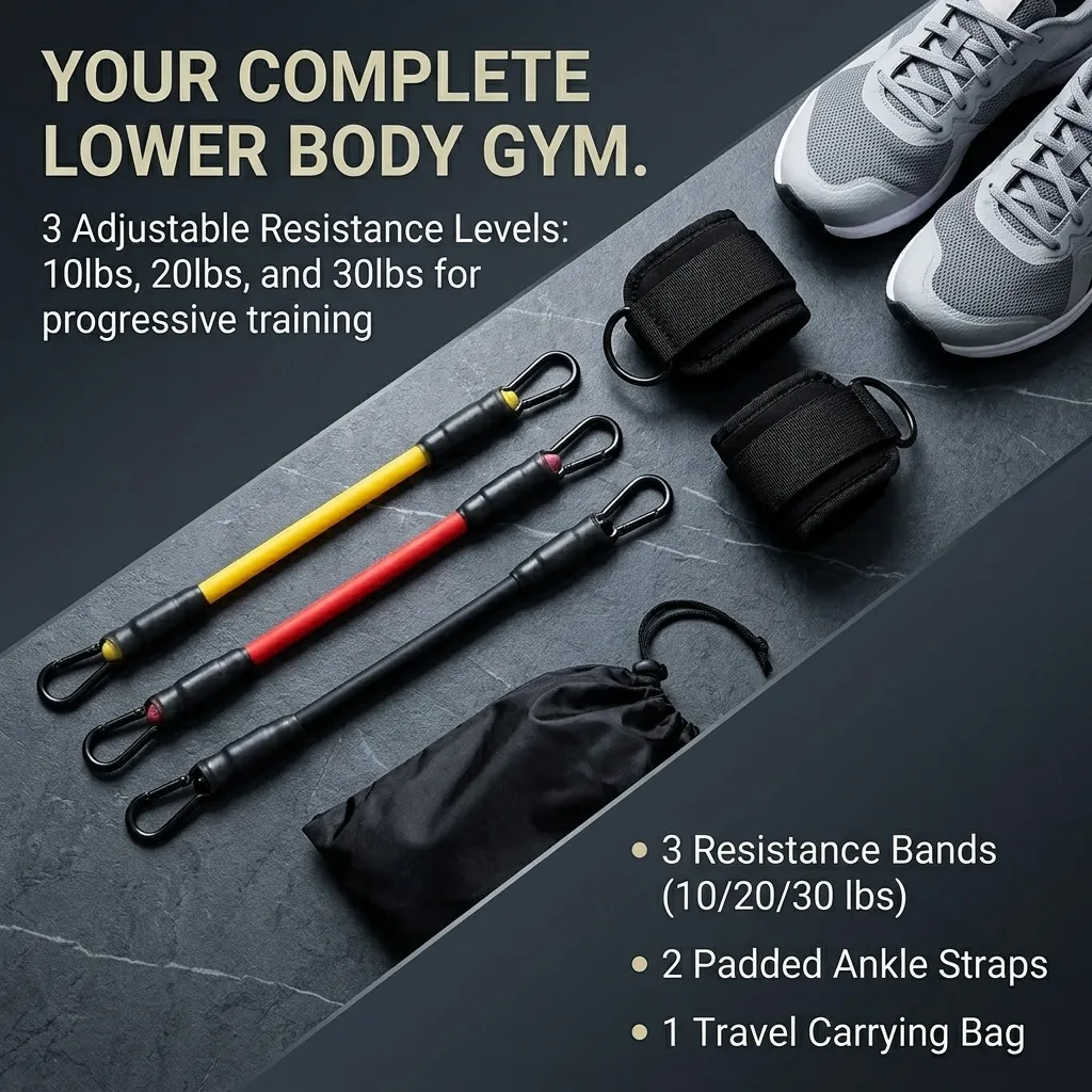 ชุดสายยางยืดสำหรับข้อเท้า 5 ชิ - Pilates Ankle Strap บทวิจารณ์และราคา