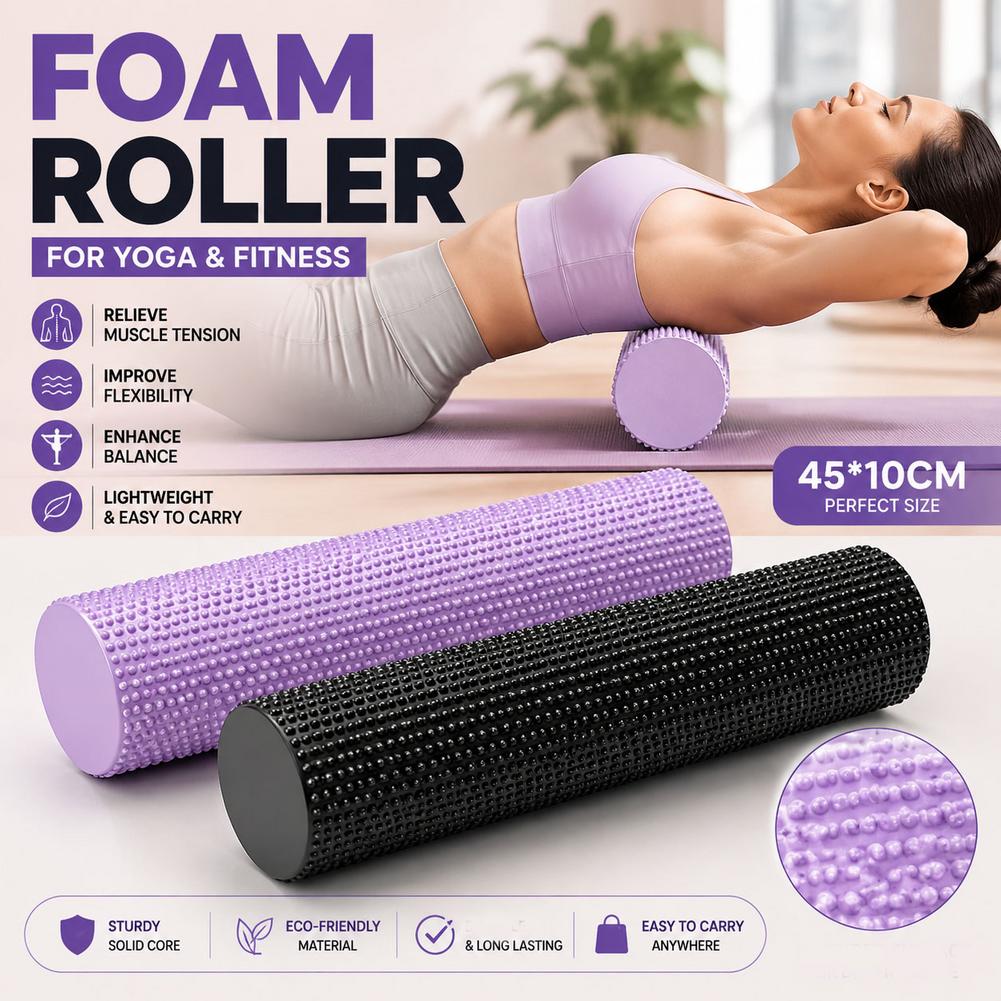 ลูกกลิ้งโฟมโยคะ EVA ความหนาแน่ - Home Pilates Yoga บทวิจารณ์และราคา