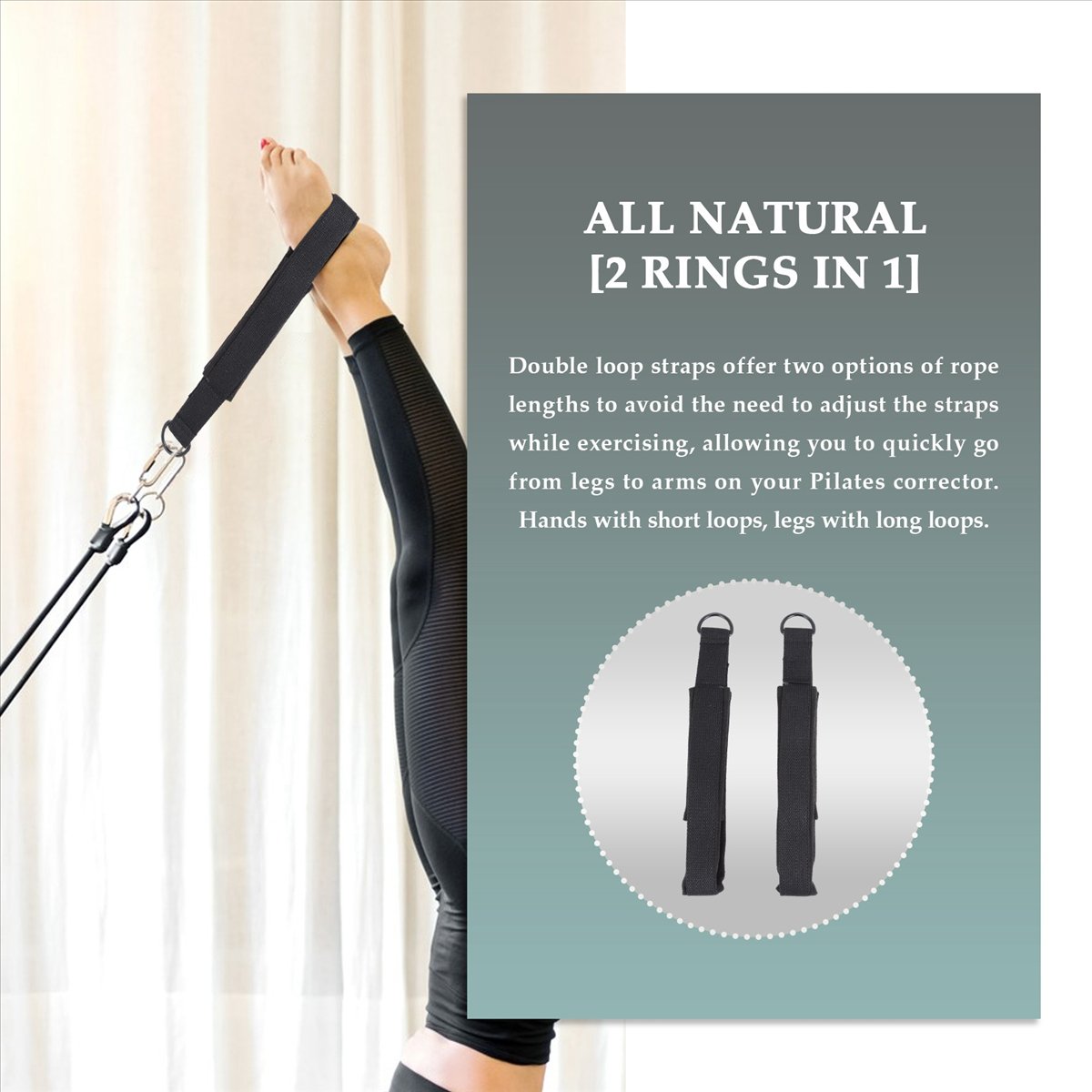 【สินค้าพร้อมส่ง】สายรัดพิลาทิสแ - Pilates Ankle Strap บทวิจารณ์และราคา
